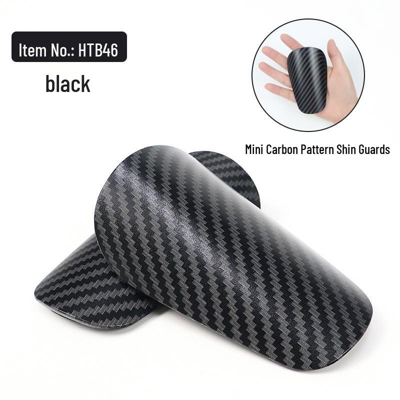 Temu Lightweight Carbon Fiber Style Mini Shin Guards - Pro Edition for Adults and Children