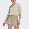 adidas Originals Loose T-Shirt Sports Round Neck Short Sleeve Women Tops Off-White GM5380