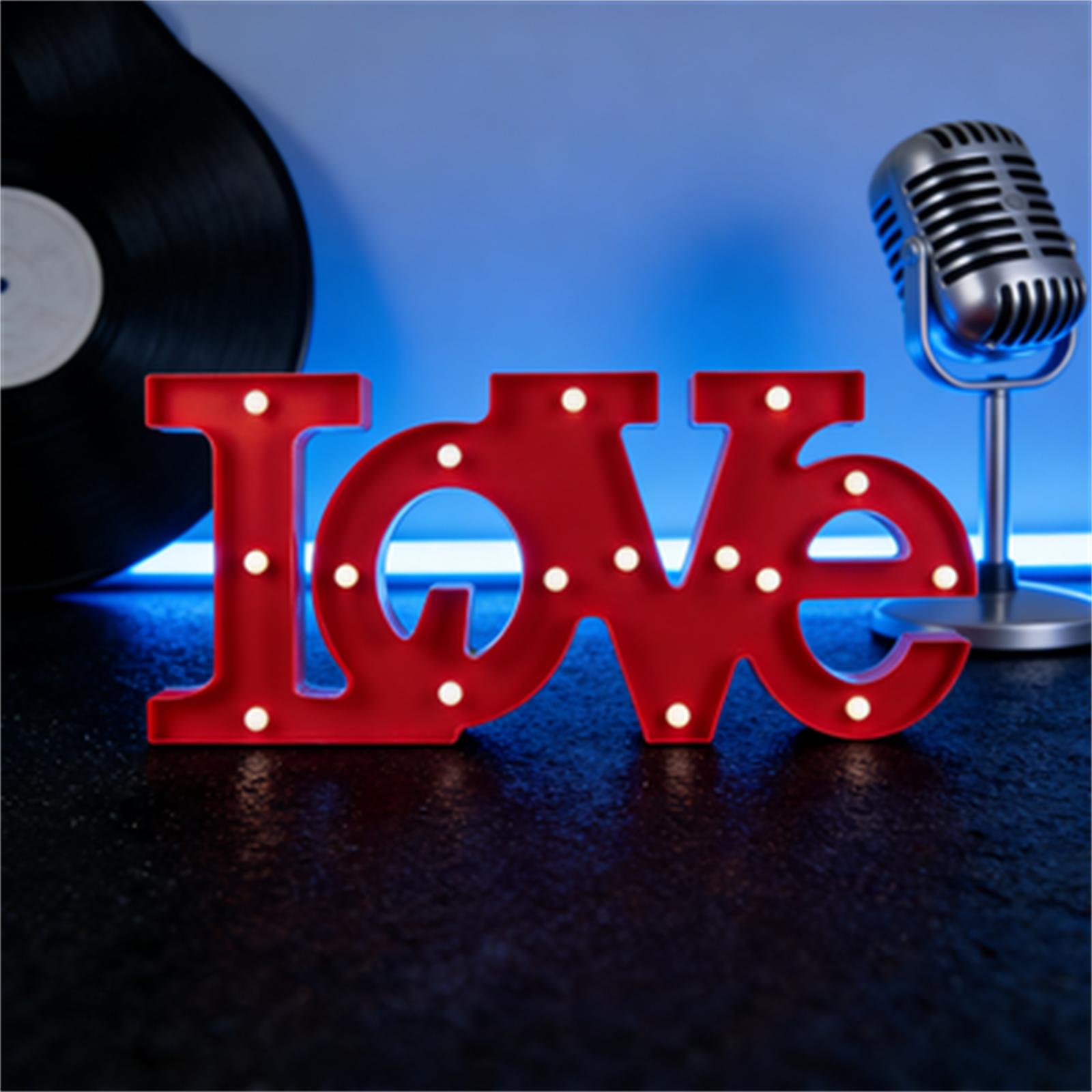 

Cheerin Valentines Day Decoration - Love Marquee Love Letters - Light Up Sign Lighted Letters For Wedding & Home one size