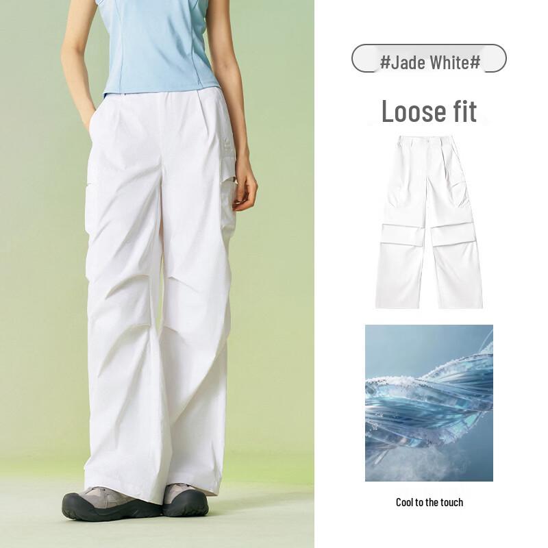Camel Women's Cloud Wide-Leg Quick-Dry Sunscreen Cargo Pants