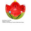 1 Set Watermelon Shape Fruit Bowl with Forks Cute Ceramic Dessert Fruit Serving Dish for Home Kitchen Dishwasher Safe Snack Bowl