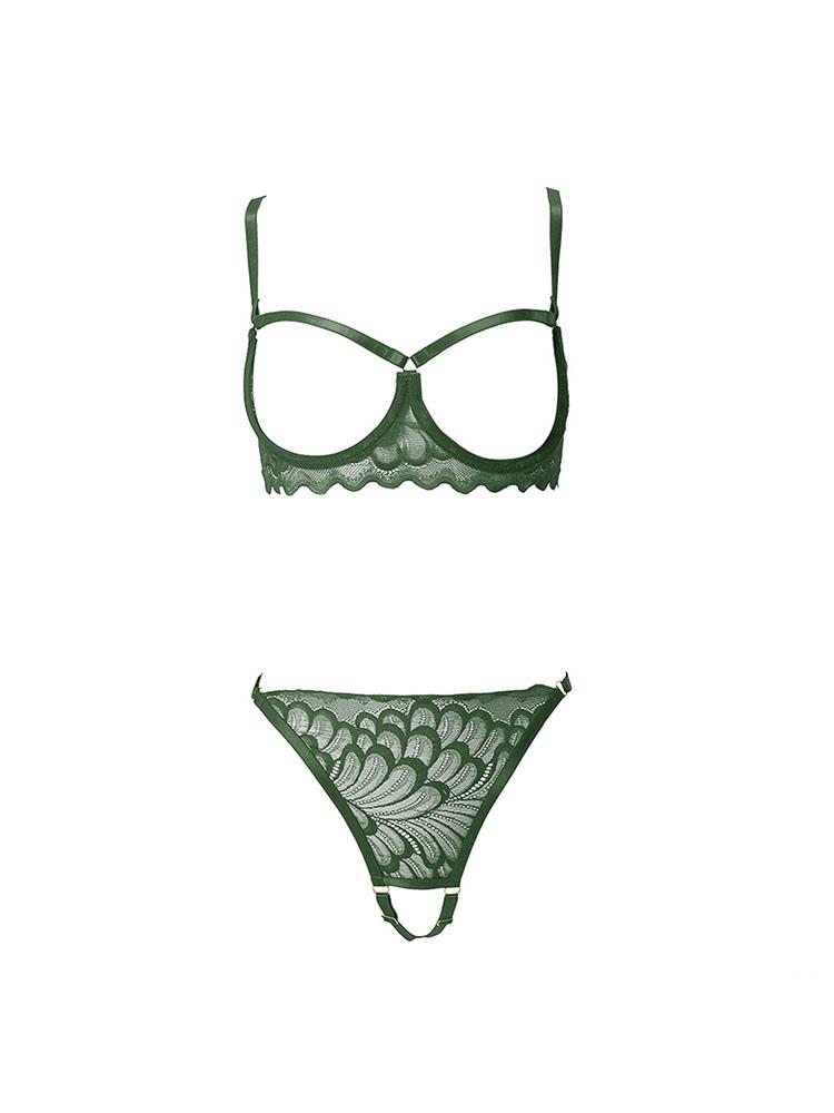Hot Sexy Open Crotch Lace Underwear Women Sexy Lingerie Breast-bare Bra Set Romance Secret Lingerie Adults Porn Game Set