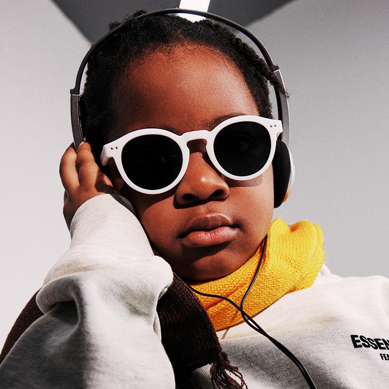 New Round Frame Baby Glasses UV Protection Soft Silicone for Kids Outdoor Eye Care 23072