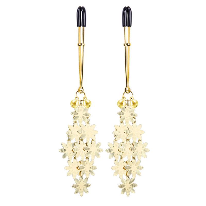 Exotic Accessories of Fetish Metal Nipple Clamp Shaking Milk Stimulate Flirting for Women Couples Sexy Body