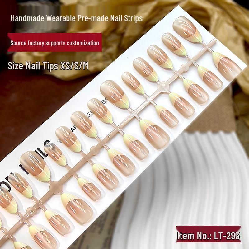 Cat Eye Gradient Press-On Nails: 30 Luxury Handmade Nail Strips