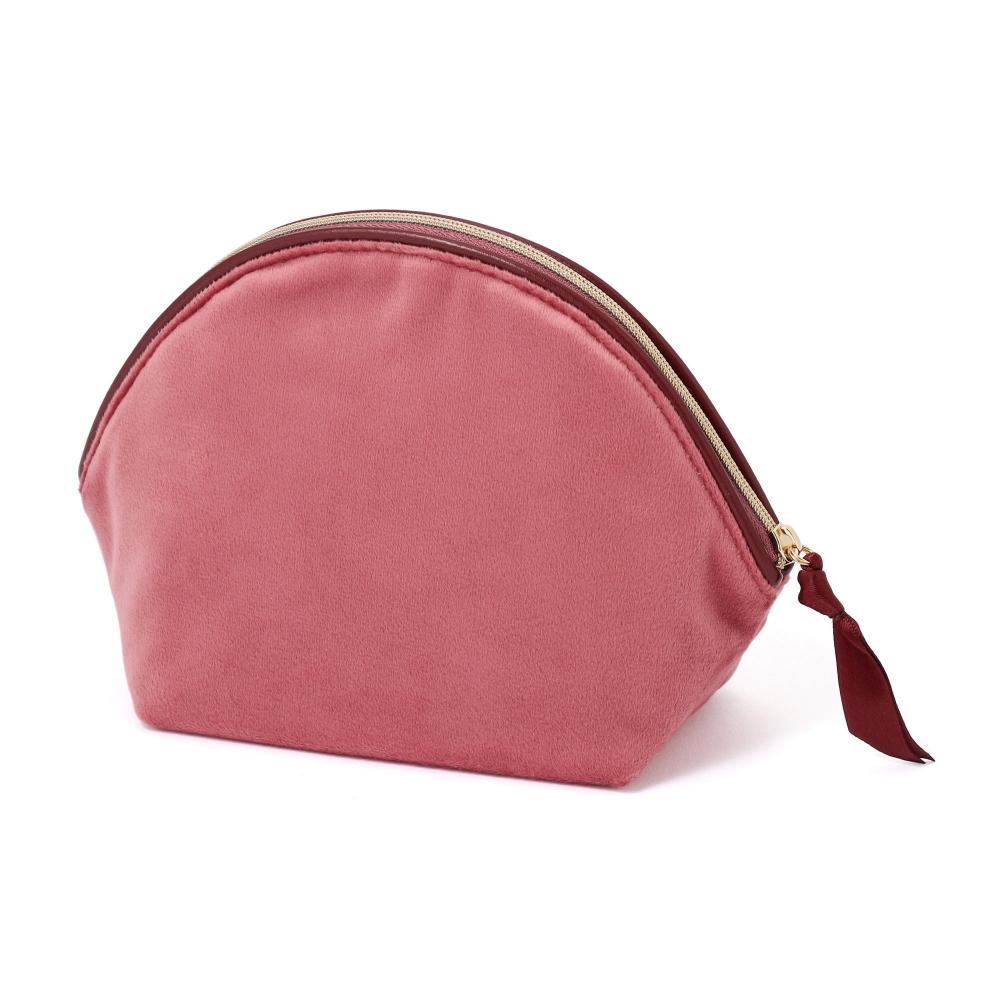 Franc Franc Japan Heart Patch Velour Pouch S Pink