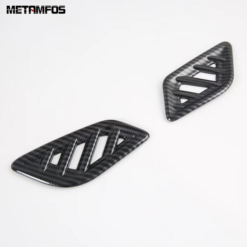 Front Upper Air Conditioner AC Vent Outlet Cover Trim For Nissan Qashqai J12 -2024 2025 Carbon Fiber Interior Accessories
