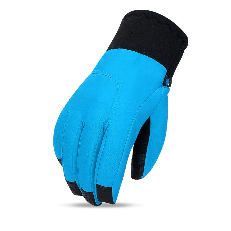 

Унисекс Зимние Водонепроницаемые Лыжные Перчатки - Нескользящие, Износостойкие, на Флисовой Подкладке, Теплые Велоперчатки с Сенсорным Экраном DH08 L небесно-голубой