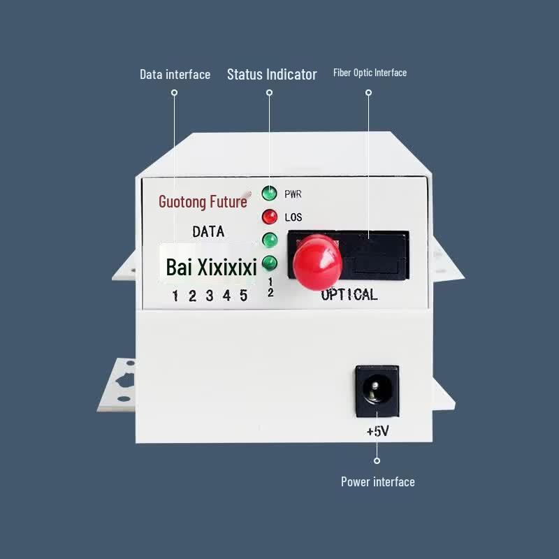 Guotong Future 1-Channel RS485 Data Optical Transceiver, 20km