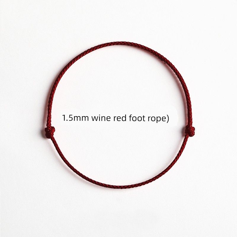 

Неудача Маленький Красный Веревочный Браслет Ножной Браслет Черная Ручная Веревка Цепочка на Ногу Год Животного Счастливый Шар Счастливый Маленький Девочка Мужчины и Женщины Wine Red 1.5mm [foot rope]]