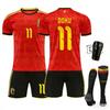 Maglia da calcio casalinga del Belgio Euro N.. 7 10 Lukaku 25 Set Maglie Multi-Library
