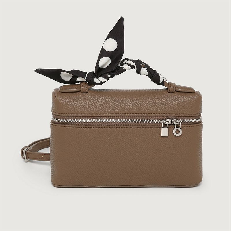 

Women s Bag New Arrival 2024 Lunch Box Bag LP Bag Genuine Leather Shoulder Messenger Bag Cosmetic Bag Women s Portable Small Bag Brown [gift box packaging] to send scarves + pony