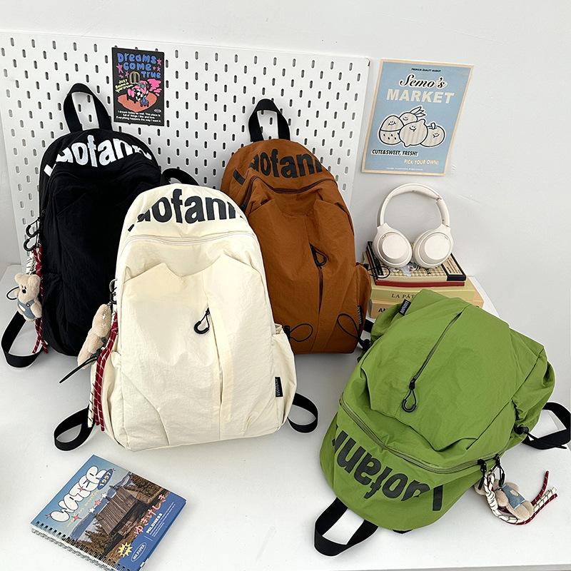 Schoolbag Ins Niche Lightweight Water-proof High School Students and Women Large Capacity Sports Outdoor Backpack Travel Backpack