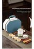 Wooden Handle Tea Set: Portable Teacups for Camping, Home, and Office - Perfect Gift for Young People and Festivals
