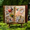 JIANWU Alice Story Series Vintage Fairy Tale Character Flower Landscaping PET Sticker Creative DIY Journal Collage Stationery