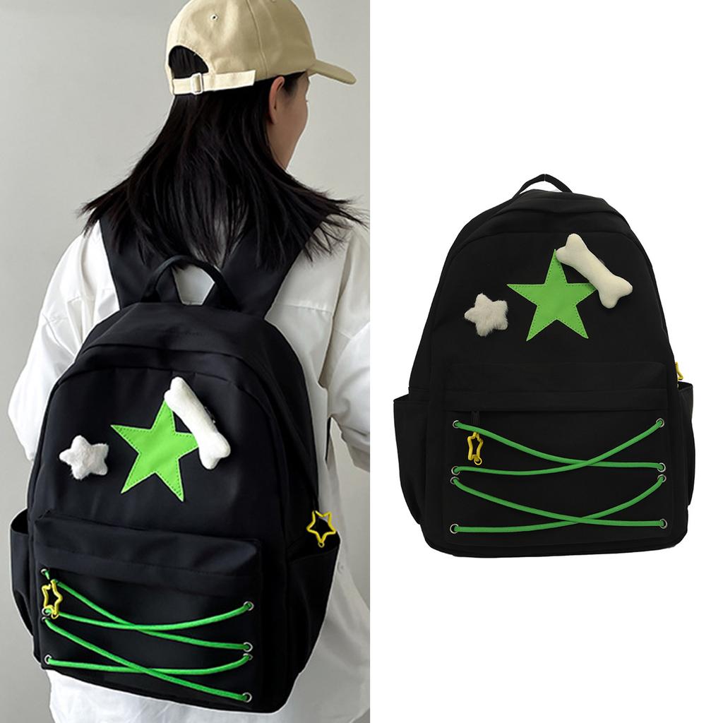 Rucksack School Book Bag Fashion Bookbags for Girl Versatile Backpack Double Strap Shoulder Bag Pack Travel Bag