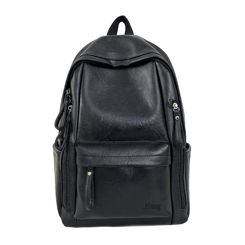 Modny Plecak ze Skóry PU Minimalistyczny Styl Casualowy Plecak dla Kobiet Lekki z Idealny do Codziennej Pracy Szkoły i Streetwear Bez Wisiorka