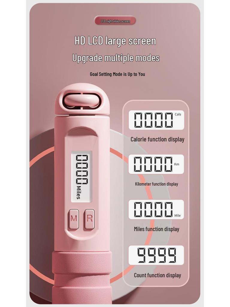 Electronic Cordless Jump Rope for Adult Fitness & Weight Loss