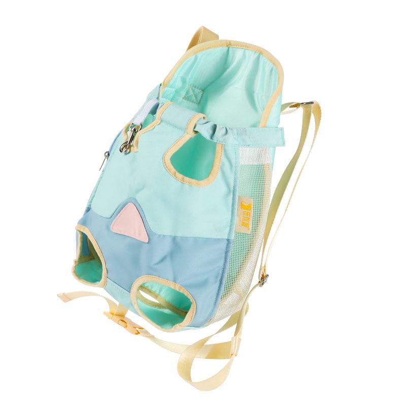 Pet Backpack Portable Portable Cat Double Shoulder Bag Outdoor Travel Dog Carrier Bag Pet Dog Front Bag Mesh Backpack