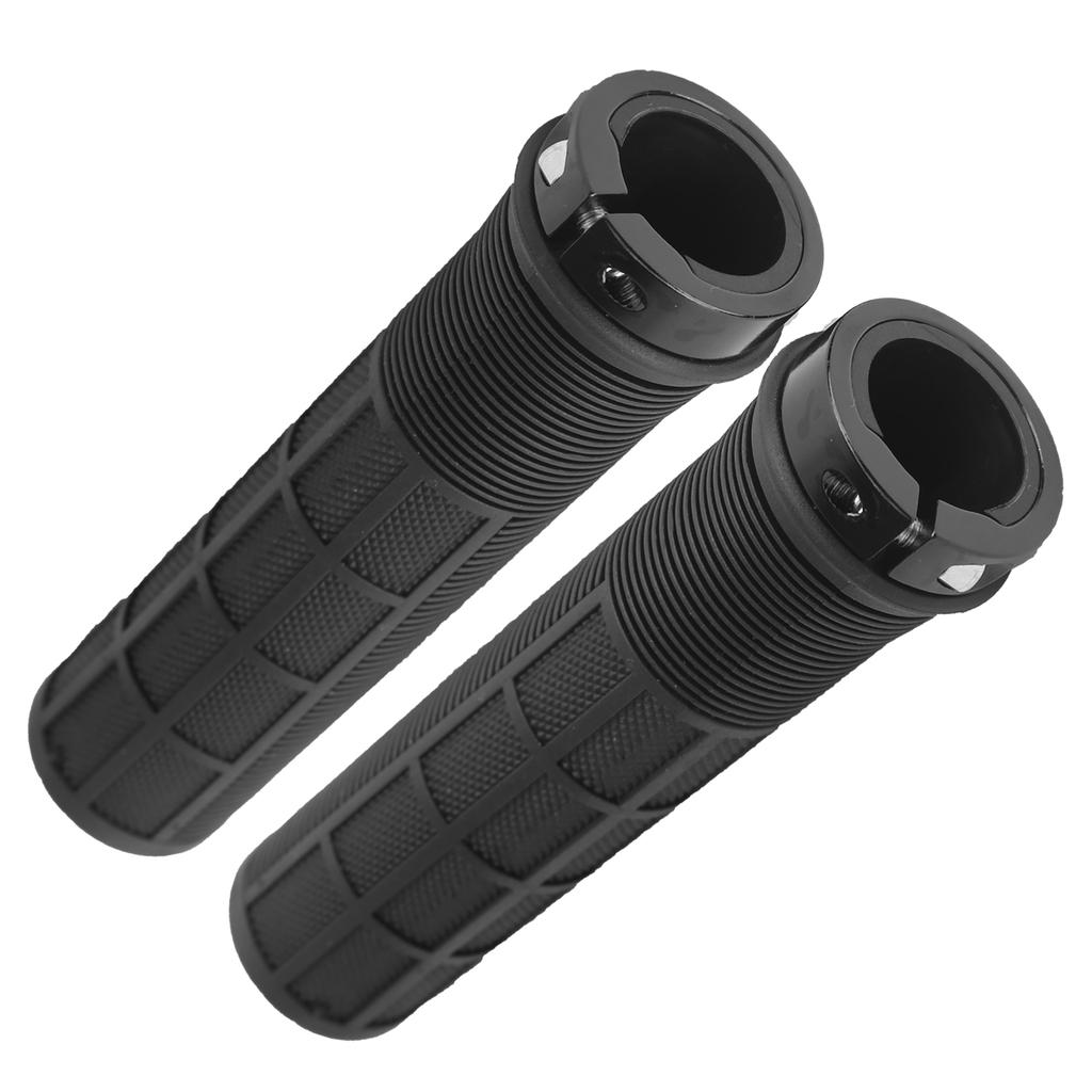 1Pair Mountain Bike Grips AntiSkid Single Lockon Handlebar Grips Riding Accessory