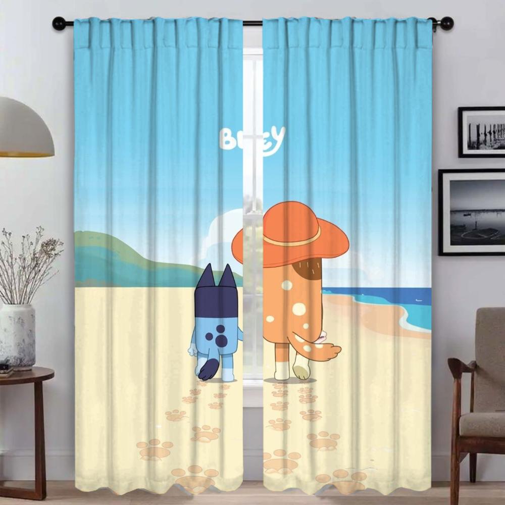 

Window Curtain for Room 2 Panel B-BlueyS Anti-mosquito Curtains Shades Partition Halloween Decoration Tulle for Bedroom Living W107xH183cmx2pcs-CL