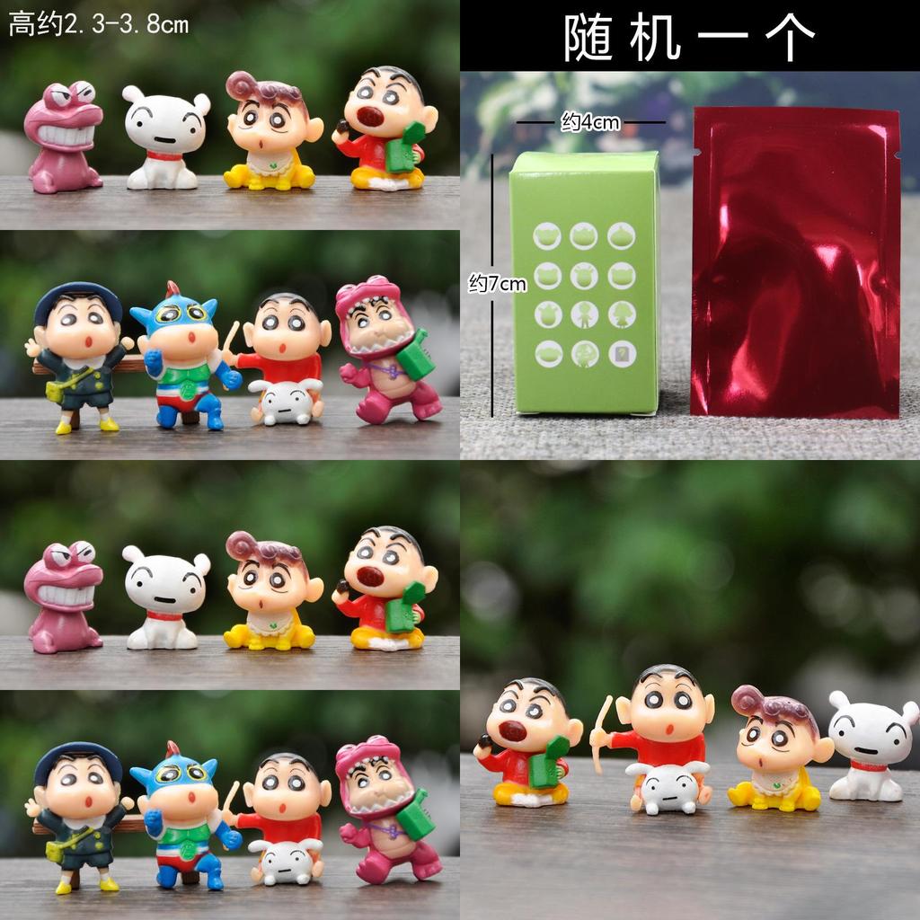 Shinchan Mini Collectible Pvc Figurine For Creative Diy Decorative Gift Box