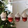 Christmas Christmas Decorations Shining Christmas Tree Decorations Christmas Atmosphere Candy Shape Christmas Ornaments 4PCS/Set