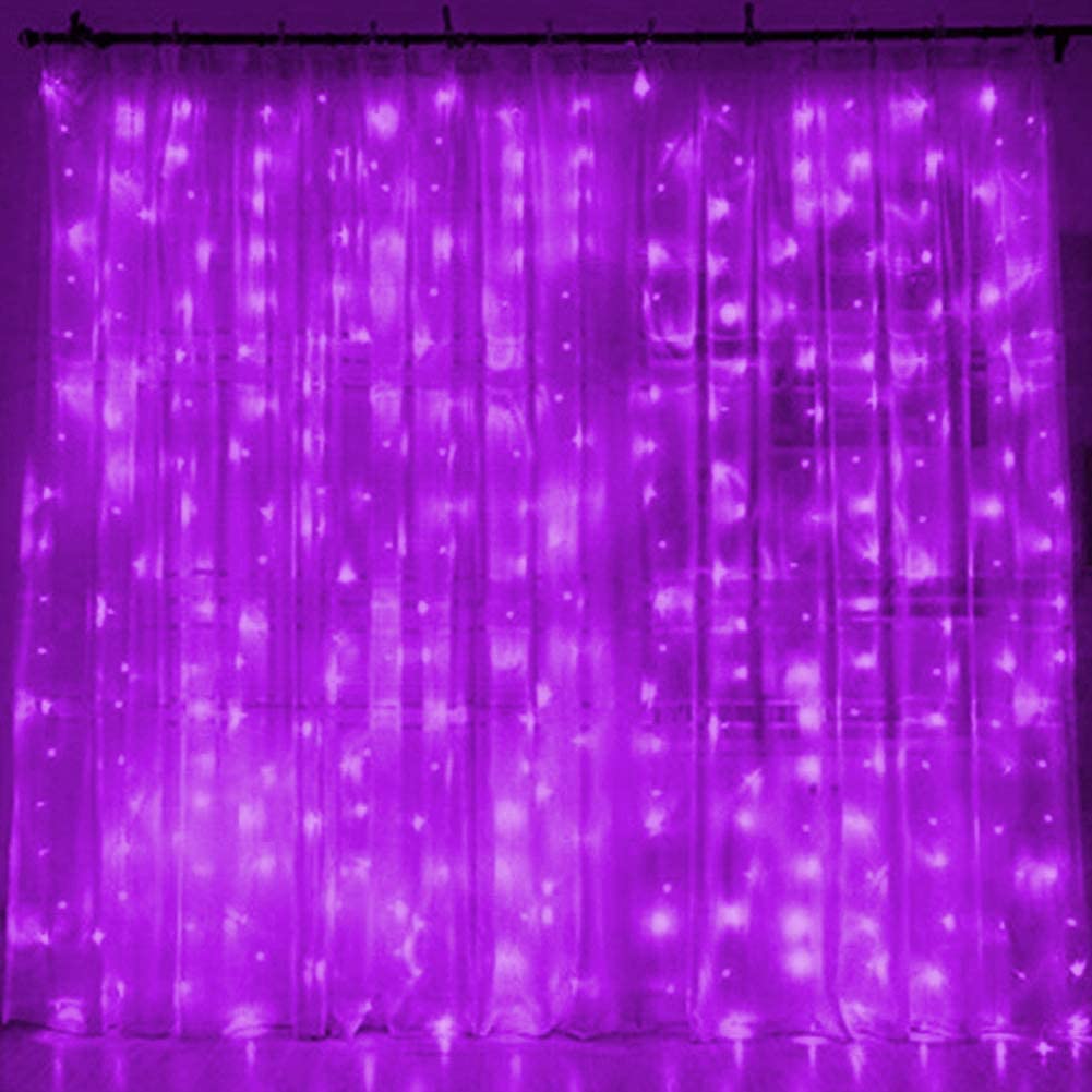 300 LED Curtain Lights String 3M*3M USB Powered Waterproof Twinkle Wall Lights