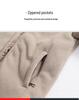 Unisex 2025 Cotton Coat: Short Fleece Stand-up Collar Cardigan for Autumn/Winter, Double-Sided Thick Warm Outerwear.