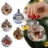 3D Crystal Ball, Wildlife Wonders Ornament Collection Set,2D Forest Animal Christmas Tree Pendant Festive Atmosphere Decoration