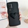 Soft TPU Love Heart Wavy Case for Samsung Galaxy S25 S23 S21 S20 FE S24 S22 Ultra Plus + A55 A35 A25 A15 A54 A53 A34 5G A05 A05s