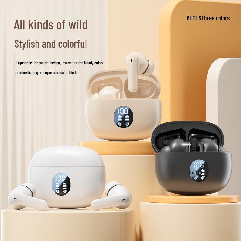 Digital Display Bluetooth S510 Headset - 2025 Model: Wireless, High-Quality Sound, Low Latency, Perfect for Gaming.