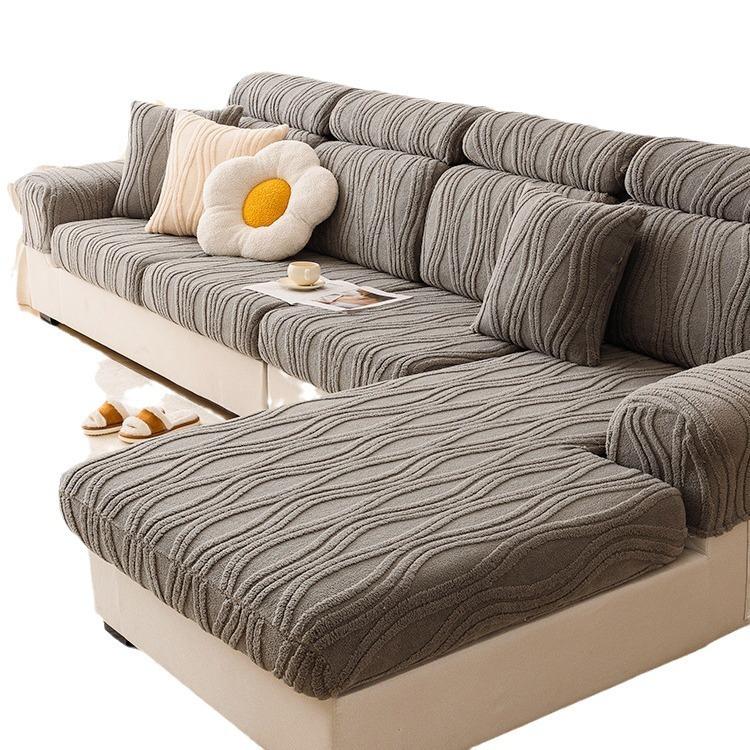 Shu Elastischer Sofabezug aus Baumwollsamt, All-Inclusive-Universalbezug, universeller Anti-Katzenkratz-Sofabezug, neue Sofahüte