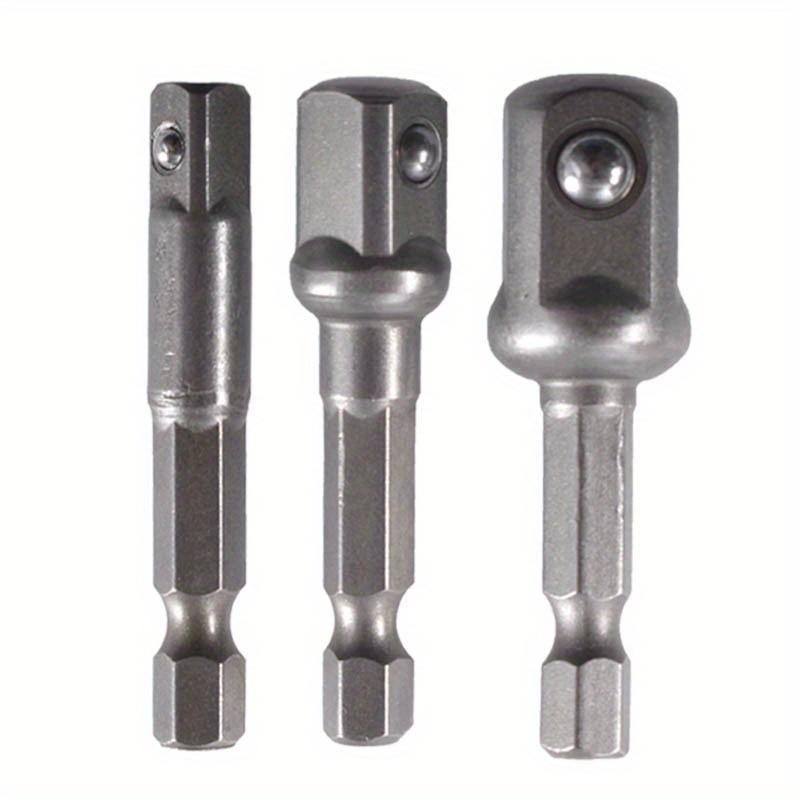 3 buc Adaptor Soclu Burghiu Extensie Burghie Burghiu cu Cap Pătrat Coadă Hexagonală Mărime 1/4 3/8 1/2