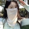 Lightweight Sun Protection Face Mask Thin Sunscreen Veil Women Breathable Face Cover  Outdoor