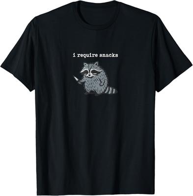 I Require Snacks Maglietta unisex