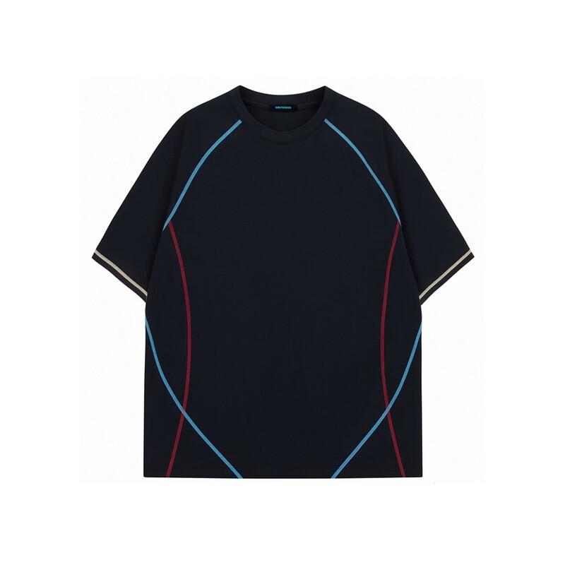 GOLFCROSS Couple Color Block Quick-Dry T-Shirt L