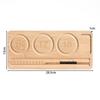Modern Minimalist Solid Wood Beading Board - Bamboo Scale Tray for DIY Bracelets & Anklets