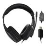 Headset USB csatlakozás hívás mikrofon vezérlés PC headset online vezérlő webkonferencia távmunka otthoni munka üzleti hangcsevegés PC vezetékes