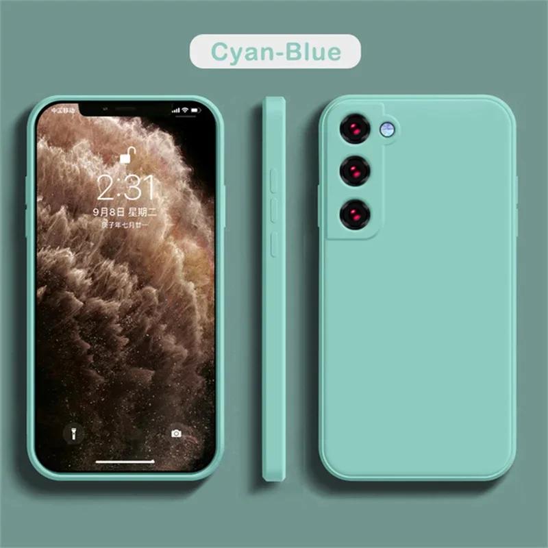 For Samsung Galaxy S2 S24 S23 S22 S21 S20 Ultra Plus FE A32 A1 A71 A2 A72 Phone Cover Candy Color Silicone Case