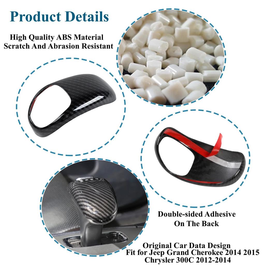 Auto Schaltknauf Kopf Dekor Abdeckung für Jeep Grand Cherokee 2014 2015 Chrysler 300C 2012-2014 Innenzubehör