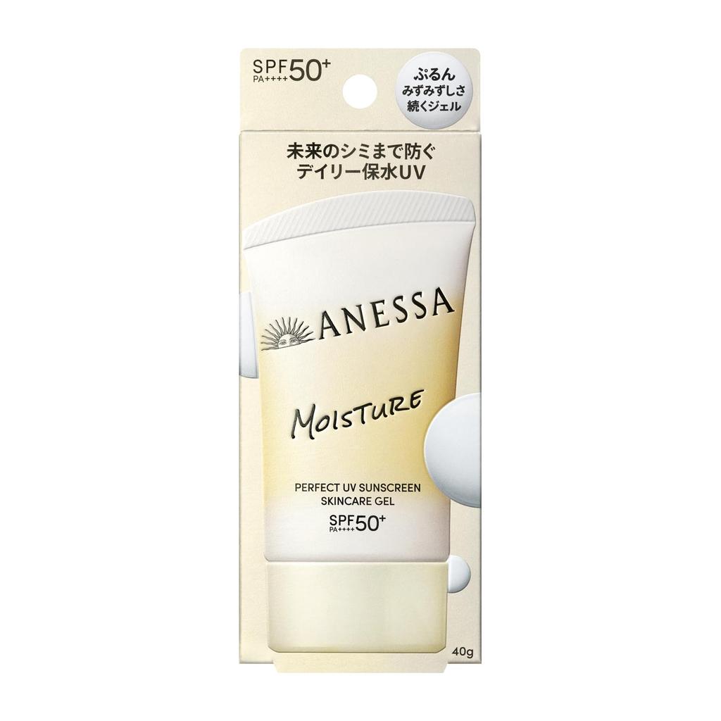ANESSA Perfect UV Skin Care Gel NB 40g Sonnenschutz UV-Schutz Gel-Typ Weißer Blumenduft UV-Schutz für trockene, feine Haut UV-Beständigkeit Feuchtigkeit SPF50+
