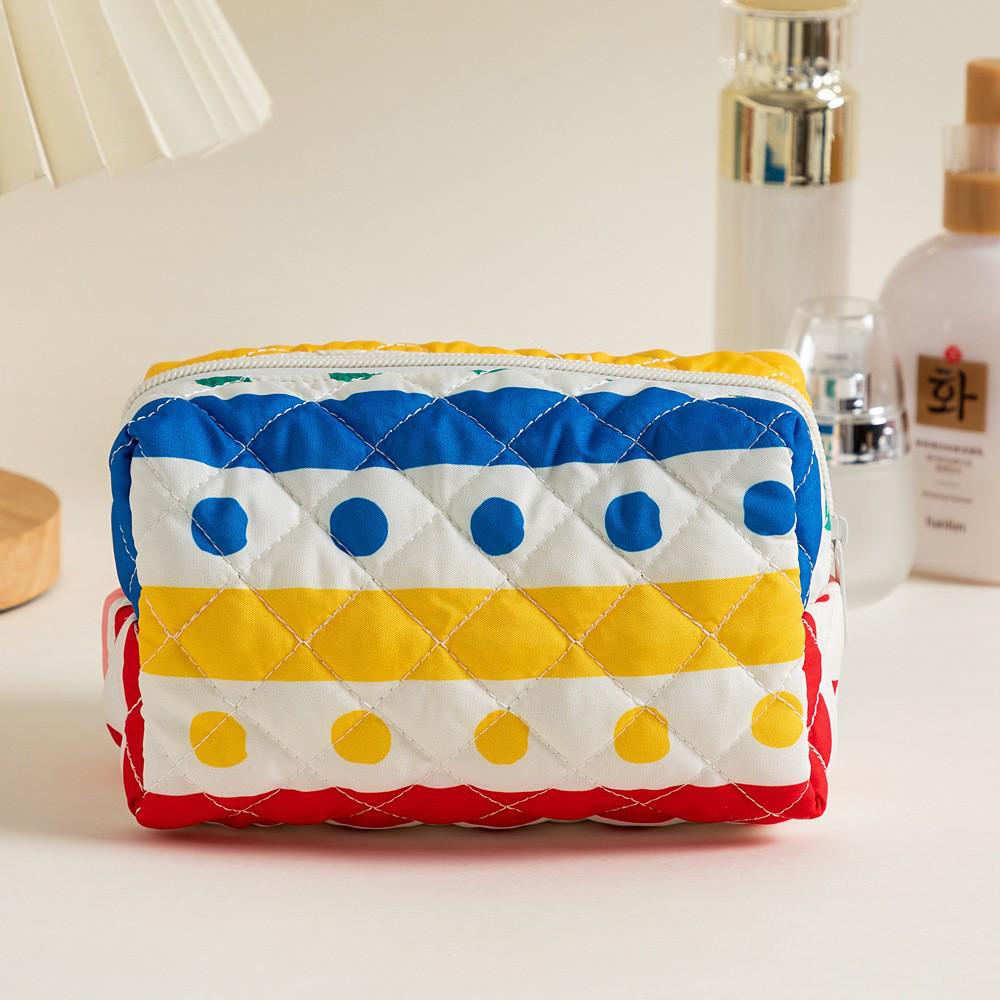 Damen Kosmetiktasche mit Blumenmuster | Lippenstift-, Kabel- und Geldbörsen-Organizer