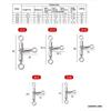 10pcs Saltwater Fishing Rolling Swivels Fishing Rig Line Connector Fishing Tackle Accessories Rotating Crossline Swivels