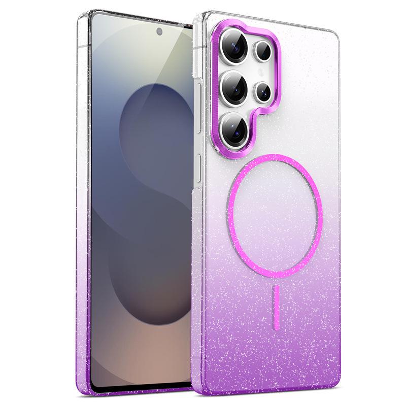 Samsung S25/S24 Edge PC Glitter Magnetic Phone Case for A36/A56, A16/A32 Models