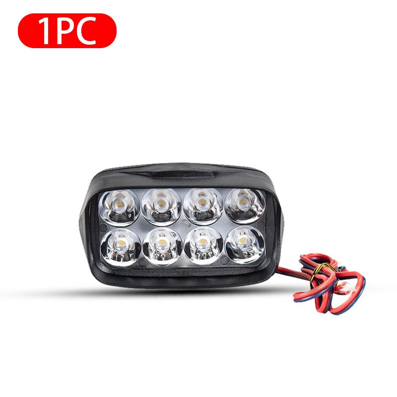 BLALION Motorcycle Headlight 8/12/16 LED Driving Lights Waterproof Auxiliary Motorbike Scooter External Spotlight LED Fog Light