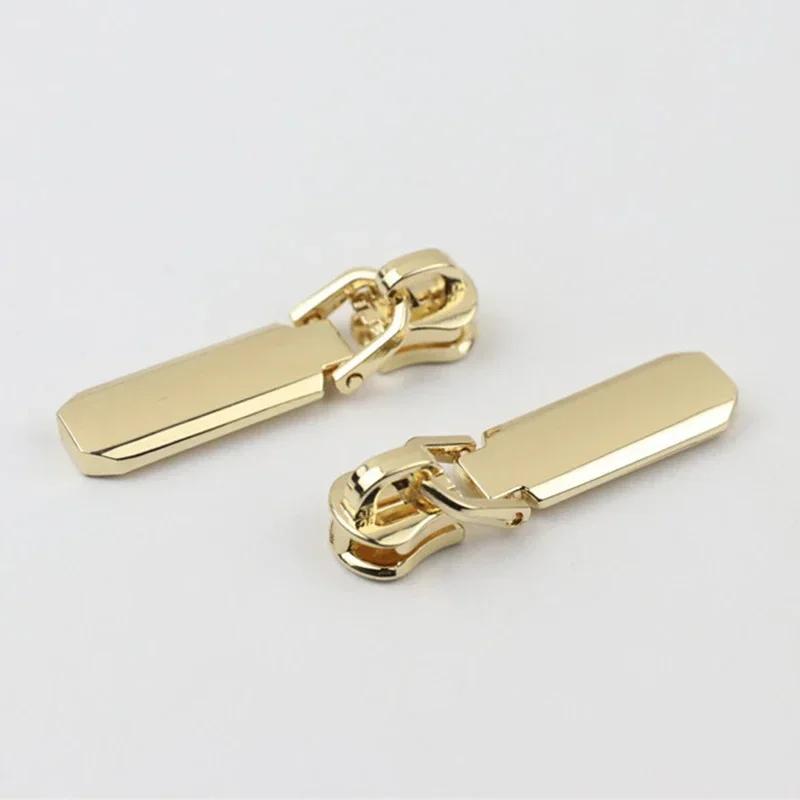 5/10/20Pcs Meetee 5# Zipper Slider for Metal Zips Handbag Purse Zippers Puller Head Jacket Replace Zip Closure Repair Accessory