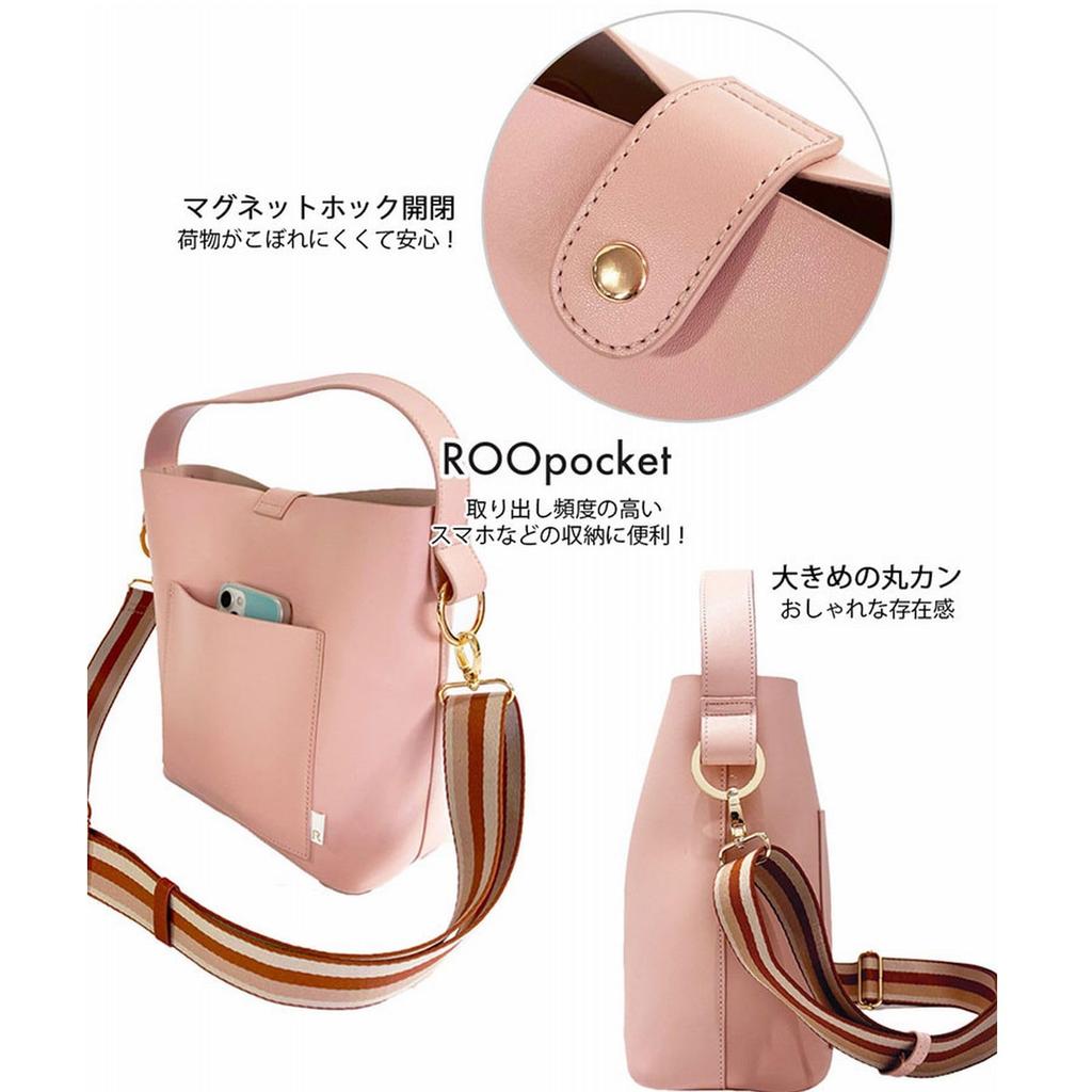 Deli Shoulder Bag Crossbody Small Synthetic Leather 1055 02 Black [Routeto] LT.Deli.Point Shoulder-B Women's