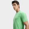 Men's FILA T-Shirts Men's Plastic Green Crew Neck Moderate Straight Fit