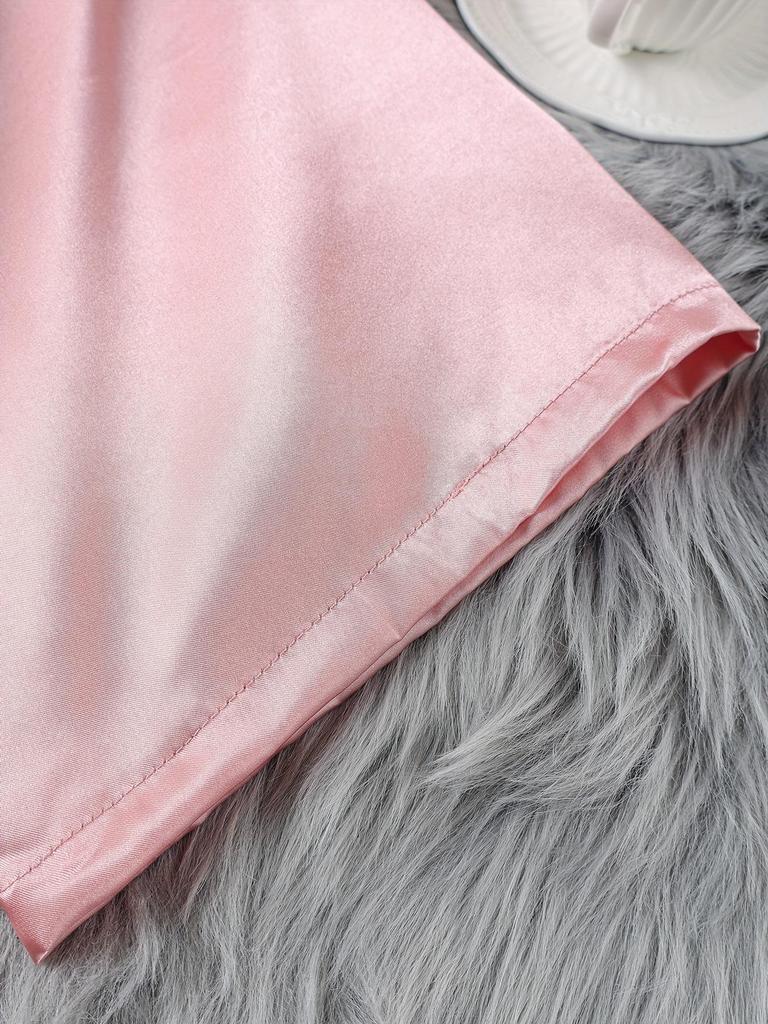 Elegant European & American Ice Silk Women's Robe - Sexy Summer & Autumn Pajamas